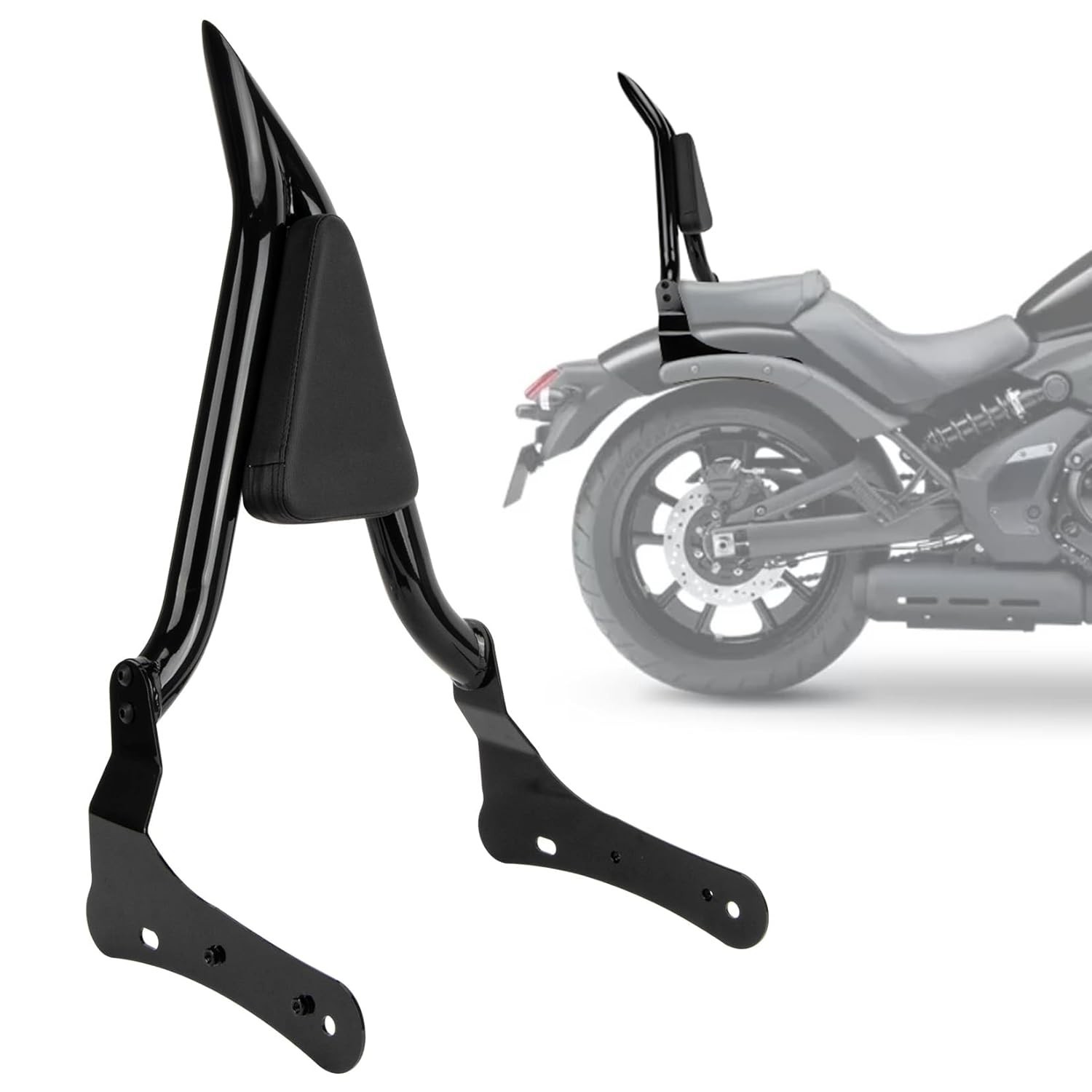 Encosto Passageiro Vulcan S 650 PSLER Sissy Bar Removível com Almofada - Conforto e Segurança 2015-2024
