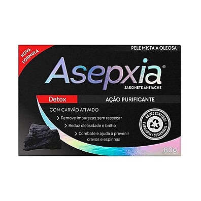 Sabonete Asepxia Antiacne 80g – Pele Limpa e sem Espinhas