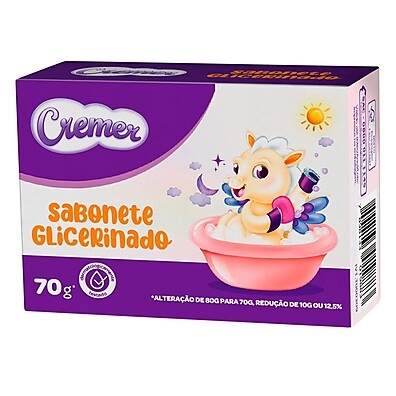 Sabonete Cremer Hidratante 70g – 12 Unidades