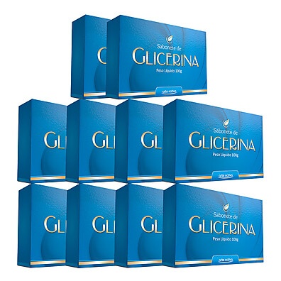 Sabonete de Glicerina 100g – Kit com 10 Unidades
