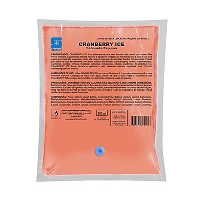 Sabonete Espuma Cranberry Ice: 4x Mais Rendimento!