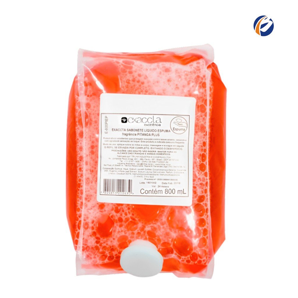 Sabonete Espuma Pitanga 800ml: Refil Econômico!