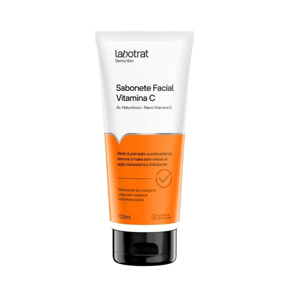 Sabonete Facial Labotrat Dermo Skin Vitamina C: Limpeza e Luminosidade