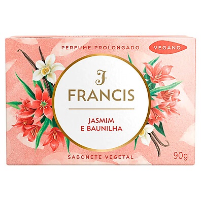 Sabonete Francis Jasmim e Baunilha 90g – Hidratação e Perfume Duradouro