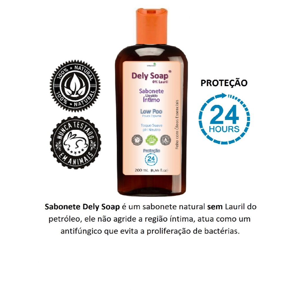 Sabonete Íntimo Dely Soap 200ml: Combata Candidíase e Vaginose Bacteriana Naturalmente
