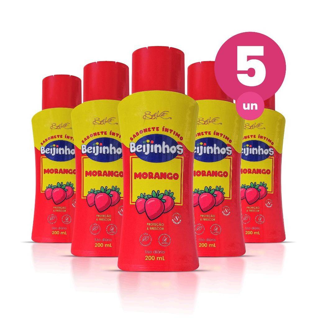 Sabonete Íntimo Morango Beijinhos: Frescor e Proteção!
