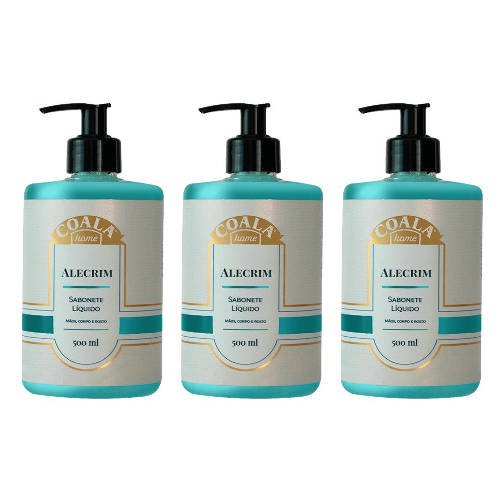 Sabonete Líquido Alecrim Coala: Kit com 3 de 500ml