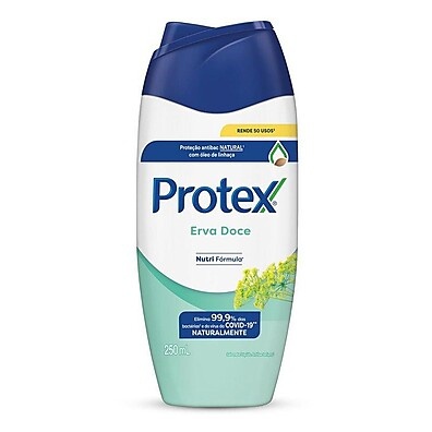Sabonete Líquido Antibacteriano Protex Erva Doce 250ml – Pele Saudável e Perfumada