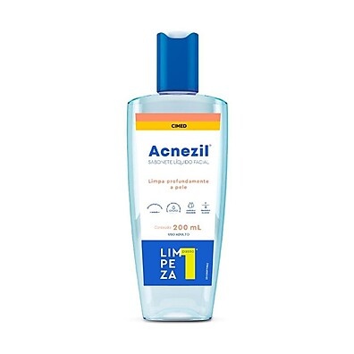 Sabonete Líquido Facial Acnezil 200ml – Combate à Acne e Oleosidade