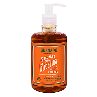 Sabonete Líquido Granado Glicerina Amêndoas 300ml – Hidratação e Maciez na Medida Certa