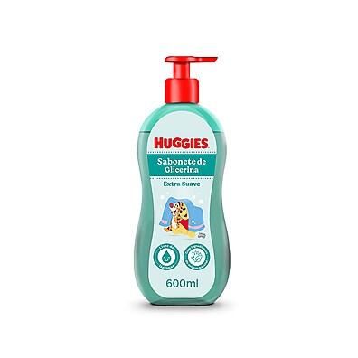 Sabonete Líquido Huggies 600ml – Extra Suave e Seguro para Bebês
