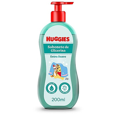 Sabonete Líquido Huggies Extra Suave 200ml – Cuidado Suave para o Bebê