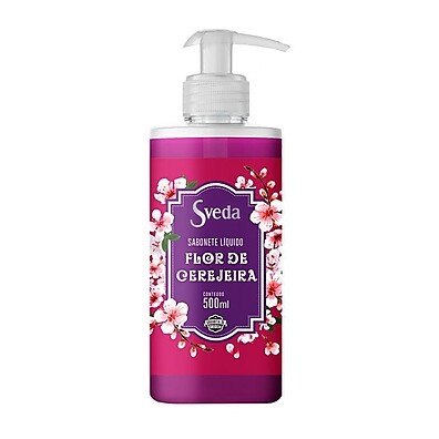 Sabonete Líquido Sveda Flor de Cerejeira 500ml: Limpeza Suave com Aroma Encantador