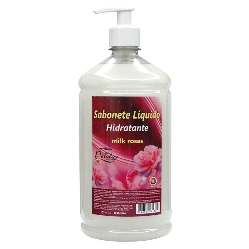 Sabonete Milk Rosas 1L: Pele Macia e Hidratada