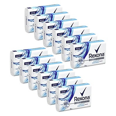 Sabonete Rexona Antibacterial 12 Unidades – Limpeza Profunda e Refrescância