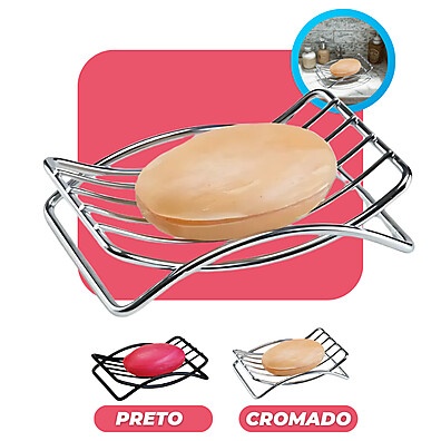 Saboneteira Cromada Arthi – Elegância e Durabilidade no Box