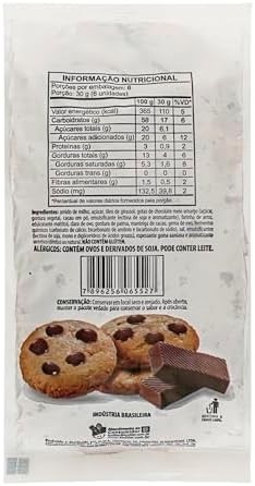 Cookies Natural Life - Sabor Baunilha com Gotas Chocolate - Sem Glúten - 180g