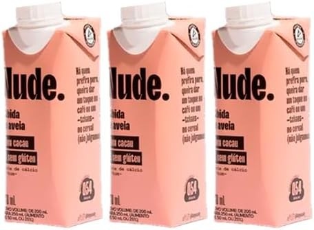 Kit 3X: Leite Vegetal de Aveia To Go Sabor Cacau Nude 250ml