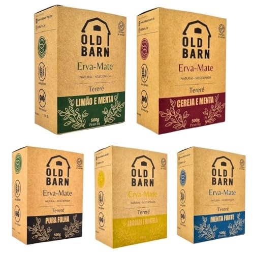 Kit 5 Ervas De Tereré Old Barn 500g Uma De Cada Sabor