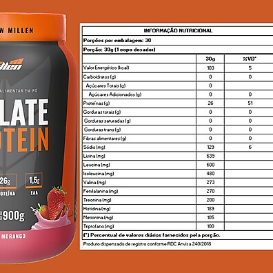 Whey Isolate New Millen: Ganhe Massa Magra com Sabor!