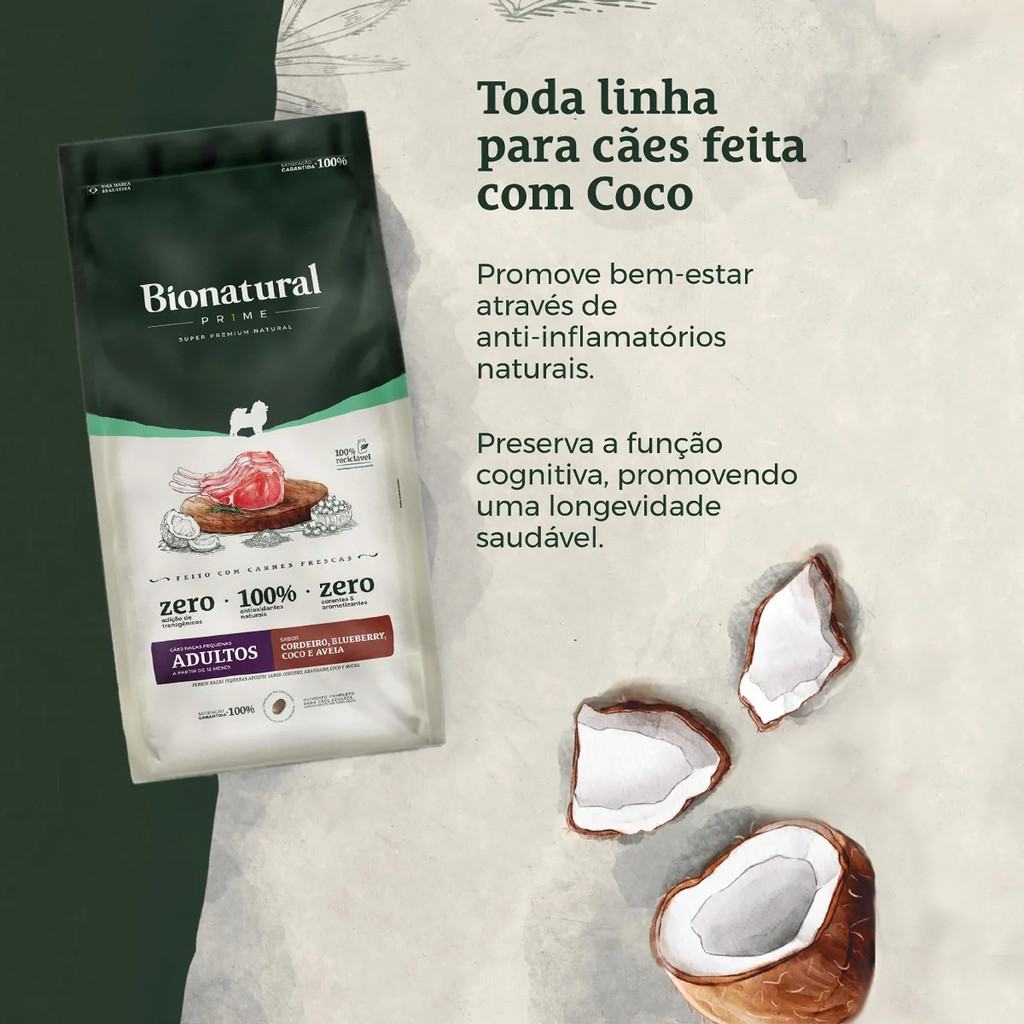 Ração Bionatural Prime para Cães: Alta Qualidade e Sabor