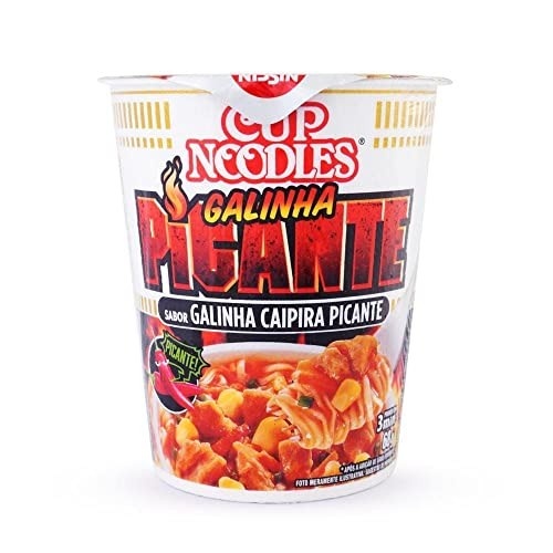 Nissin Cup Noodles Sabor Galinha Caipira Picante 68G