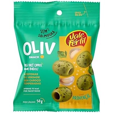 Snack Azeitona Provençal Oliv 50g: Sabor Mediterrâneo