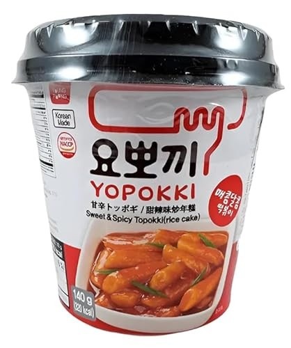 Topokki Coreano Sabores,120g Copo, Yopokki (120g, Tradicional)