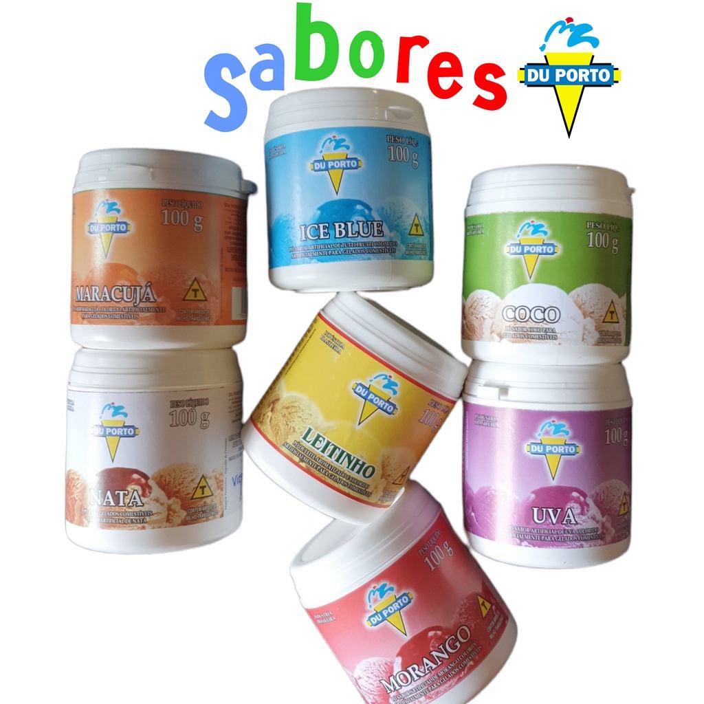 Saborizante em Pó Du Porto 100g – Sorvetes e Picolés Gelados
