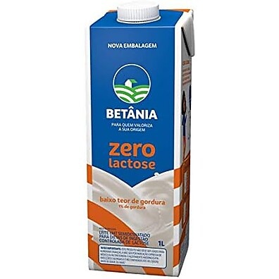 Leite Betânia Semidesnatado Zero Lactose 1L: Leve e Saboroso