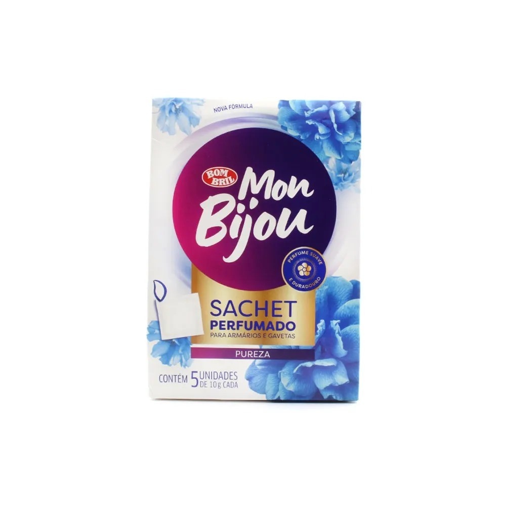 Sachê Perfumado Pureza Mon Bijou: Roupas Cheirosas!