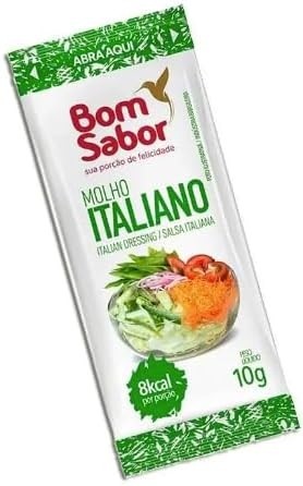 Molho Italiano para Salada Bom Sabor Sachê 10g Kit 30 Unidades