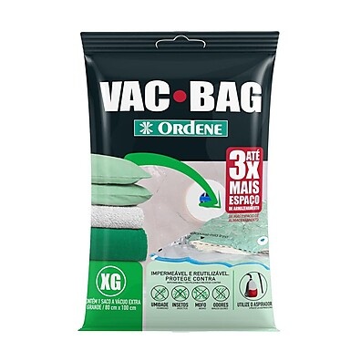 Saco a Vácuo 80x1m Transparente – Organize Mais com Vac Bag