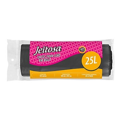 Saco de Lixo 25L: Resistência e Praticidade
