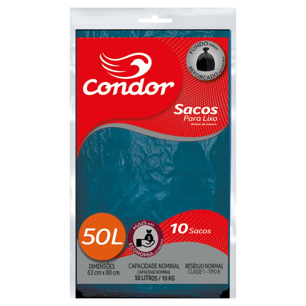 Saco de Lixo 50L Condor: Resistência e Economia