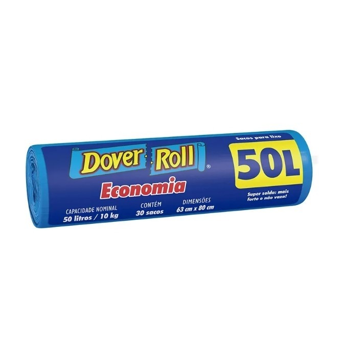 Saco de Lixo 50L: Resistência e Economia!