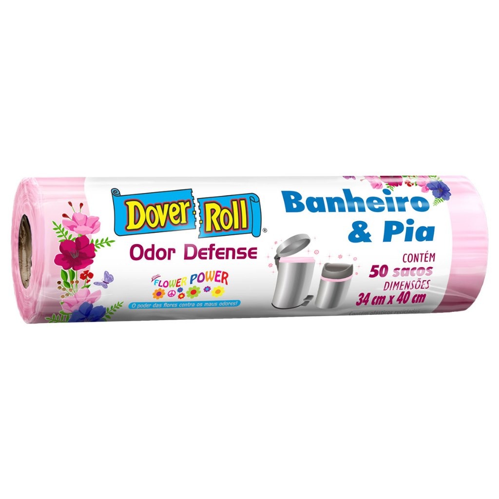 Saco de Lixo Perfumado: Flower Dover Roll (50un)