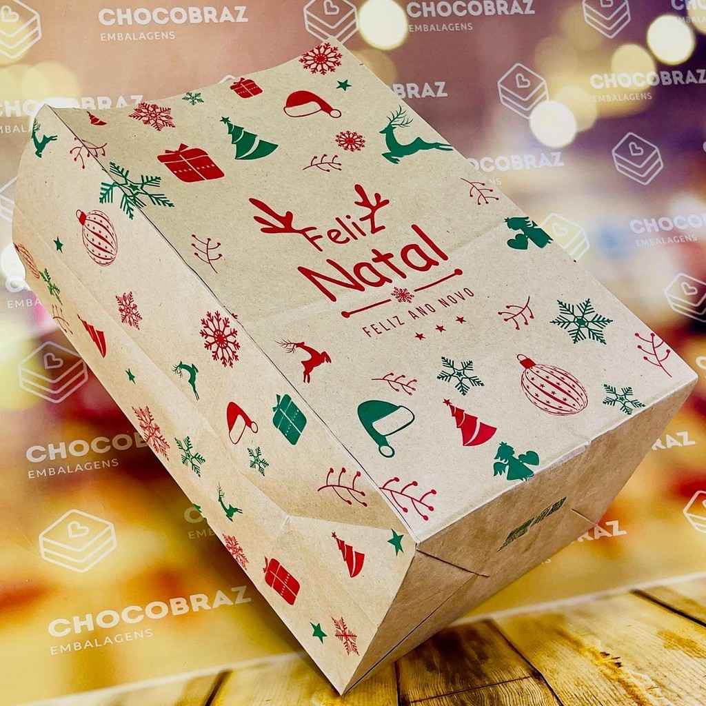 Saco de Presente Natal Kraft: Embalagens Incríveis!