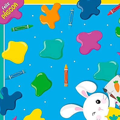Saco Express 24x24cm Pintura Azul – Embalagem Ideal para Ovos de 100g a 150g