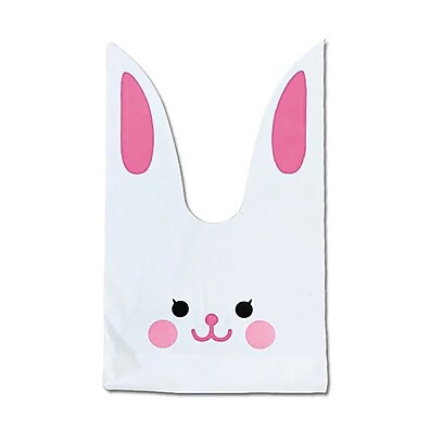 Sacola Coelho Rosa G 16x29cm – 10 Unidades Rizzo