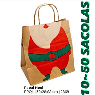 Sacola de Natal 24x22x15: 30% OFF!