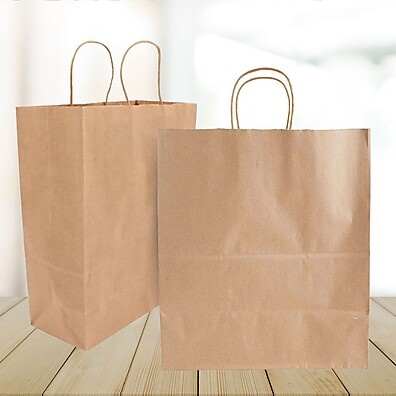 Sacola de Papel Kraft GG 34,5x32x20cm – 10 Unidades Cromus