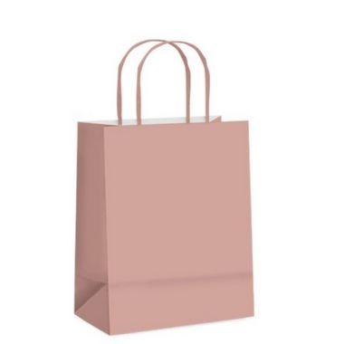 Sacola de Papel Rose Gold: Elegância em 10 Unidades