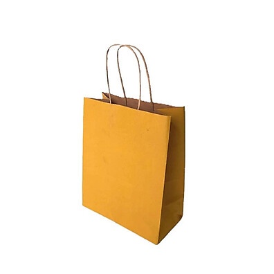 Sacola Kraft Amarela: Ideal para Lembrancinhas!