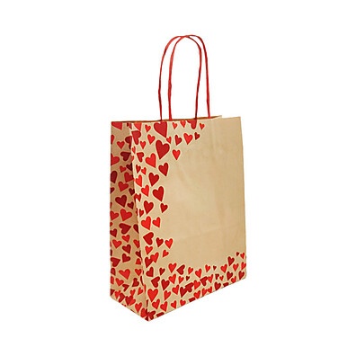 Sacola Kraft Coração: Elegância Sustentável
