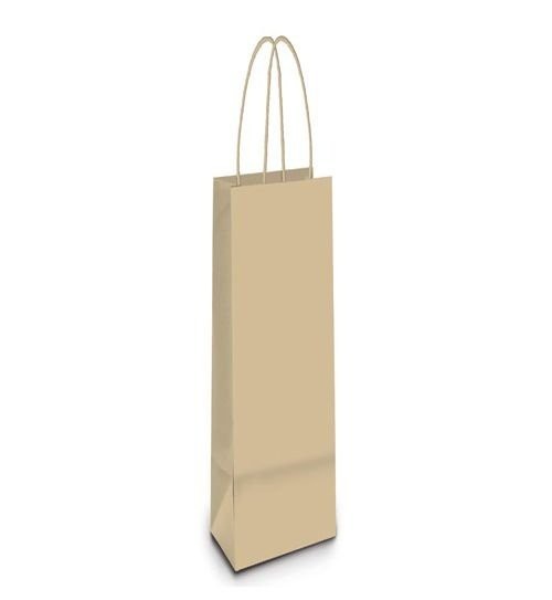 Sacola Kraft Garrafa: Elegância em 10 Unidades