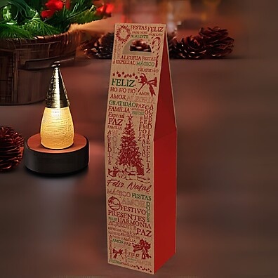 Sacola Natal Kraft: Elegância para Presentes
