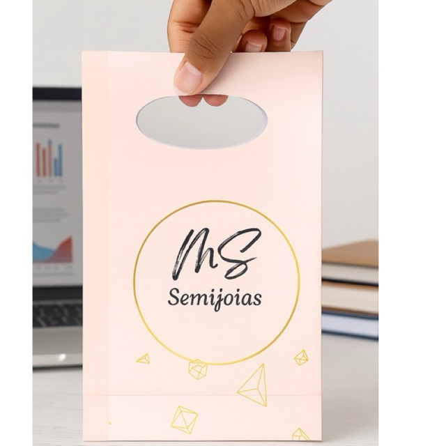 Sacola Personalizada para Joias - Com Logo da Sua Marca