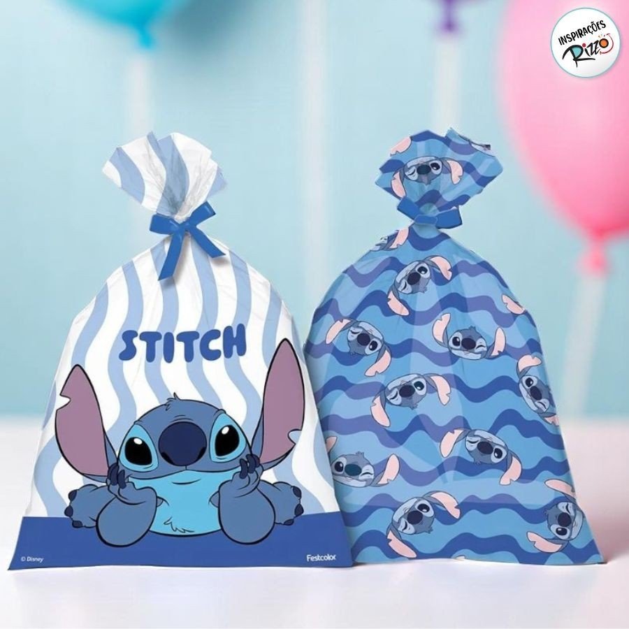Sacola Stitch Disney: 8 Unidades para Festas!