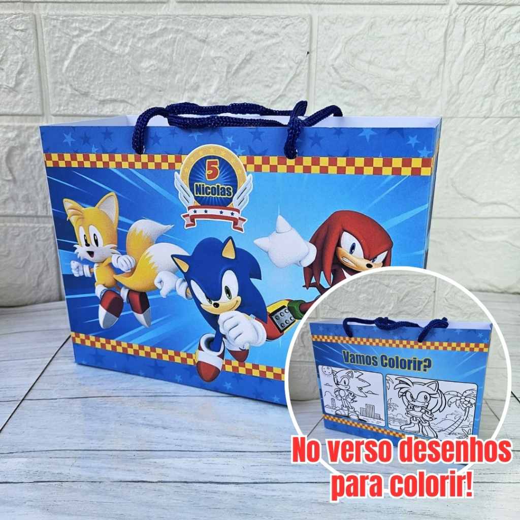 Sacola Surpresa Sonic: Festa Incrível!